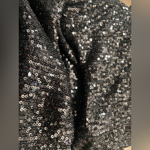 Canton walker Elegant Black Sequin Strapless Dress for Prom - Picture 4 of 4